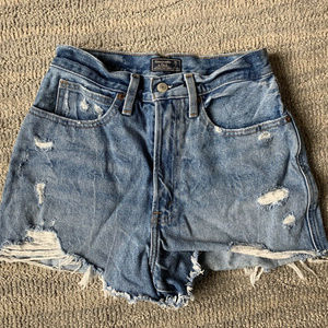 Abercrombie & Fitch Ultra High Rise Denim Shorts